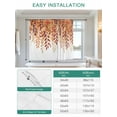 thumbnail image 6 of Burnt Orange Eucalyptus Leaves Tie Up Curtains for Windows 45 Inch Length Balloon Curtains Kitchen Adjustable Balloon Window Shade Fall Botanical Leaf Tie Up Valance Bathroom Curtain Window 34"x45", 6 of 6