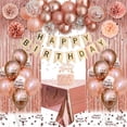 thumbnail image 1 of Globos de Cumpleaños Oro Rosa, 45 PCS Combinación de Globo de Papel Aluminio Oro Rosa, Decoración Pared Fondo de Fiesta, Guirnalda de Globos Confeti, Decoración Perfecta para Boda, 1 of 4