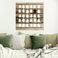 thumbnail image 3 of Wynwood Studio Holiday and Seasonal Wall Art Canvas Prints 'Blanc Trees Weathered' Christmas Home Décor - Brown, White, 12" x 12", 3 of 5
