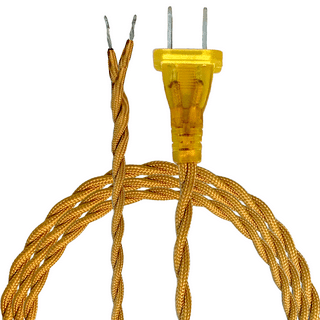 2-CONDUCTOR 22-GAUGE GOLD RAYON TWISTED WIRE