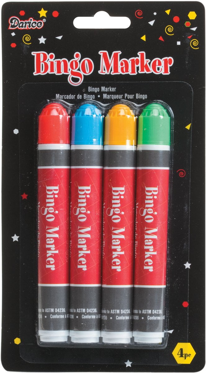 Bingo Markers 4/Pkg Walmart Canada