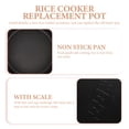 thumbnail image 3 of ifundom Non-Stick Round Inner Pot for Rice Cooker, Easy to Clean Cooking Container, Replacement, 1 Pack, 3 of 8