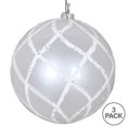 thumbnail image 2 of Vickerman MT198011D Ornement en Filet à Paillettes Blanches 4 Po. - 3 par Sac, 2 of 3