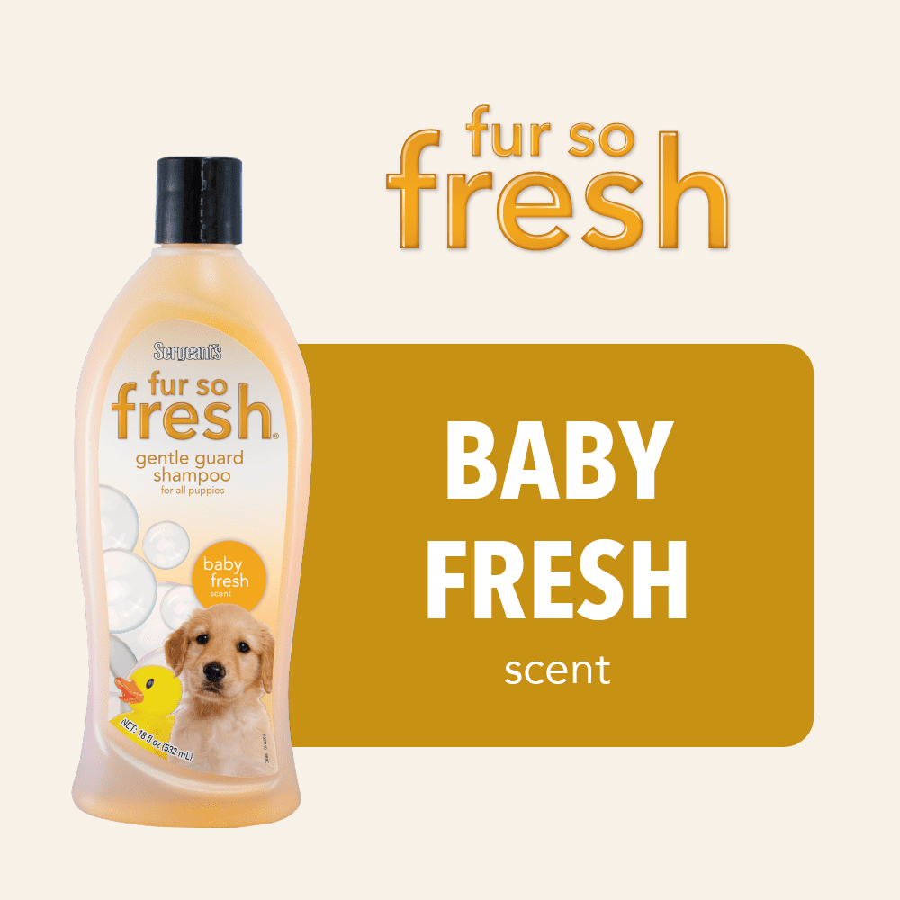 Sergeant s Fur so Fresh Gentle Guard Puppy Shampoo Baby Fresh 18 oz Walmart