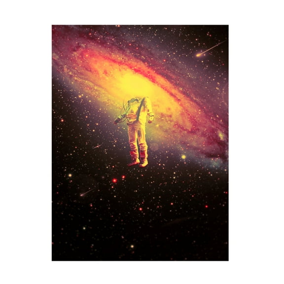 Canvas Wall Art - Francis Minoza 'Mr. Galaxy' Wall Art for Living Room, Bedroom, or Office D?cor by Trademark Fine Art - 14 x 19 Inches