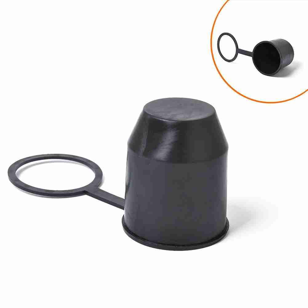 1X PVC Black Tow Bar Ball Towball Cover Cap Towing Hitch Trailer Protection C WH 