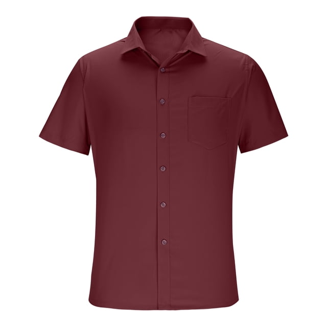 pstuiky camisetas de hombre, Camisa vaquera de manga corta con solapa de color liso para hombre, estilo militar ropa de hombre 45