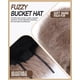 thumbnail image 5 of Sombrero tipo bucket Doyesiee de piel sintética para mujer, ajustable, color marrón, 5 of 6
