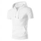 thumbnail image 4 of pstuiky Mangas cortas para hombre, Camiseta deportiva de manga corta con cuello alto y media cremallera para hombre camisas casuales para hombre xxl, 4 of 6