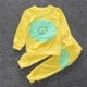 thumbnail image 2 of Ropa Para Bebés Y Niñas, Conjunto Para Niños Pequeños, Jersey Para Niños, Conjunto De 2 Piezas De Girasol Para Niños, Chándal Amarillo Para Niños Odeerbi LM103-4315, 2 of 5