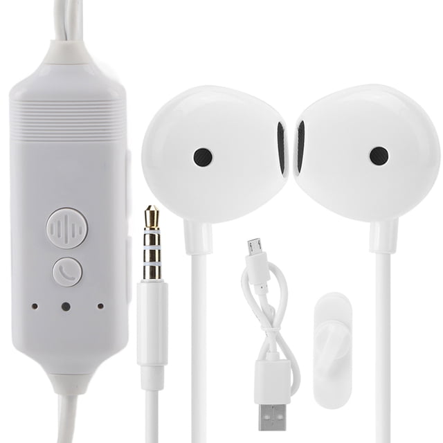 Grabadora de auriculares para IOS, grabadora de llamadas telefónicas portátil, auriculares grabables con grabación de voz, materiales ecológicos