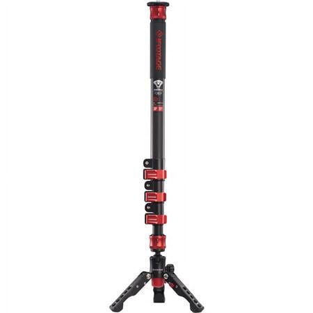 UPC: 0842355110634 | IFOOTAGE Cobra 2 C180-II 4-Section Carbon Fiber Monopod with Low-Profile Tripod