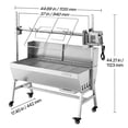 thumbnail image 3 of VEVOR Rotisserie Grill, 38W BBQ Outdoor Pig & Lamb Spit Roaster, Charcoal Spit Roaster with 132 LBS Load Capacity & 7-Level Height, Stainless Steel Electric Rotisserie Grill Kit for Camping Outdoor, 3 of 9
