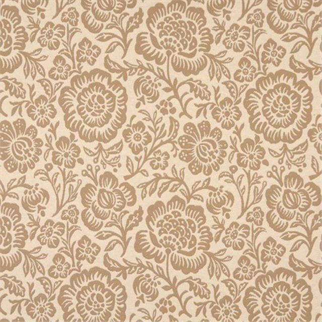 Designer Fabrics F401 Tissu de Rembourrage Réversible 54 in. Large Matelasse Florale Beige et Beige