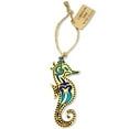 thumbnail image 2 of Seahorse Coastal Christmas Tree Ornament, Handcrafted Wood Holiday Keepsake, 2 of 4