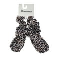 thumbnail image 2 of No Boundaries Ruffle Edge Bow Hair Tie, Brown Multi, 2 of 3