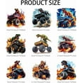 thumbnail image 2 of 9 Sheets Dinosaur Truck Iron on Stickers Flame Animals Dinosaur Print Transfer Stickers Decals, 2 of 9