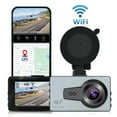 thumbnail image 1 of Puntoco Dash Cam Lente de pantalla de 3 pulgadas Alta definición 1260P con Gps Wdr Visión nocturna Sensor G de 170 ° de ancho Monitor de estacionamiento Aplicación de grabación en bucle, 1 of 8