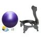 thumbnail image 4 of Silla con pelota de Yoga, asiento de pelota de Yoga, resistente, estable con tornillos, silla con pelota de Yoga para Fitness, silla de oficina para Púrpura, 4 of 8