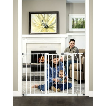 Regalo Easy Step 49 inch Extra Wide Baby Safety Gate, White, Age Group 6 to 24 Months, Extra Wide