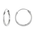 thumbnail image 2 of 10 Pairs 2mm Thick Sterling Silver 18mm Endless Hoop Earrings 3/4 inch Round, 2 of 2