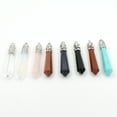 thumbnail image 4 of Collier Pendentif Perle Long Hexagonal Point de Guérison Opale Bijoux Hommes Femmes, 4 of 6