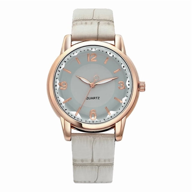 Reloj de cuarzo genérico con esfera bicolor resistente al agua