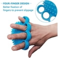 thumbnail image 3 of Pelota de agarre liwang pelota de rehabilitación azul para manos con protuberancias blandas, 3 of 5