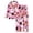 Pink-3, variant on JAJAHO Halloween Pajamas Women Long Sleeve 2 Piece Pj Set Matching Button Shirt With Pants