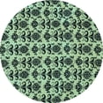 thumbnail image 1 of Ahgly Company Indoor Round Abstract Light Blue Modern Area Rugs, 6' Round, 1 of 4