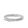 thumbnail image 4 of Clear CZ Triangles Eternity Thumb Ring Sterling Silver Band White 925 Jewelry Female Size 8, 4 of 4