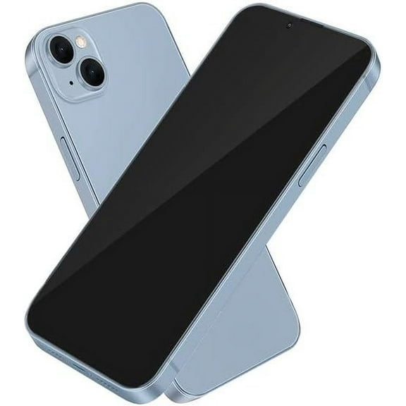 Dummy Fake Prop Phone Compatible with Phone 14 Plus Non-Working Store Display Phones Kids Pretend Play Phone That Look Real (14 Plus Blue Dark Screen)