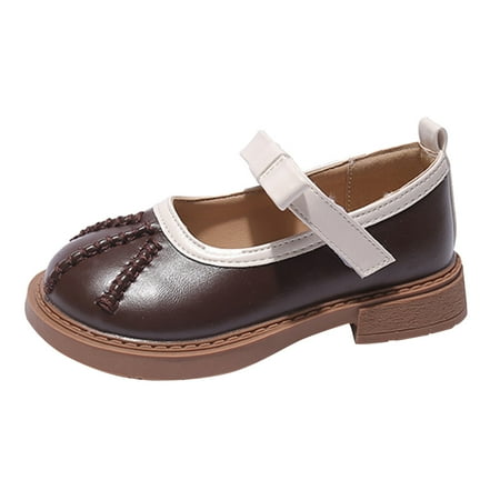 

Fashionable Spring Summer Children Casual Shoes Girls Round Toe Low Heel Colorblock Hook Loop Comfortable Girls Snow Boots