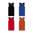 thumbnail image 3 of Buyless Fashion Boys Scoop Neck Tagless Undershirts Soft Cotton Tank Top (4 Pack), 3 of 7