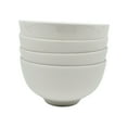 thumbnail image 2 of 4pcs 4.5" Bone China Bowls Set with Silicone Band and Hangtag Perfect for Soups, Salads, Desserts, Ice Cream, and Fruit / Elegant Gift-Ready Set / Microwave & Dishwasher Safe, 2 of 5