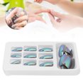 thumbnail image 1 of 24pcs Fashionable  Nails, Detachable Bright Color False Nail Patch Full Cover Nail Art Tips, 1 of 8