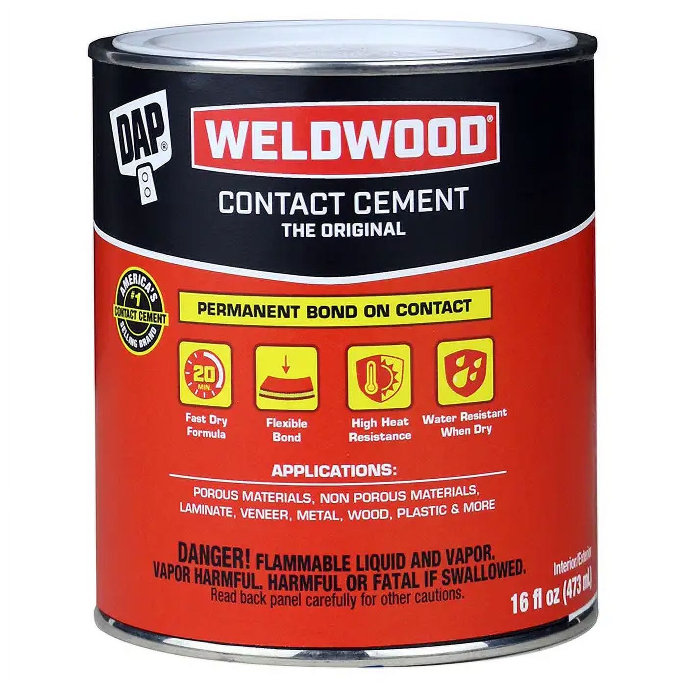 DAP Weldwood 16 oz Tan Original Contact Cement Can