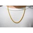 thumbnail image 7 of Twist Gold Chain Necklace, Stainless Steel Rope Chain for Men Women, 16-26 Inches, 7 of 7