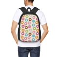 thumbnail image 4 of Disketp Colorful Donuts Mochila Minimalista de Gran Capacidad, Mochila de Viaje para Escuela, Trabajo o Uso Diario, 4 of 6