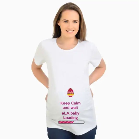 LNGOOR Summer Maternity T-shirts for Pregnant Women Funny T-shirts Pregnancy Clothes Clothes Vestidos T-shirt Pregnant Mother Swearing