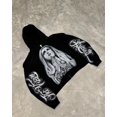 thumbnail image 5 of Y2k-sudaderas con capucha de manga larga para hombre y mujer, abrigos, estilo Harajuku, Hip Hop, holgado, con cremallera, Vintage, ropa de calle, 5 of 5