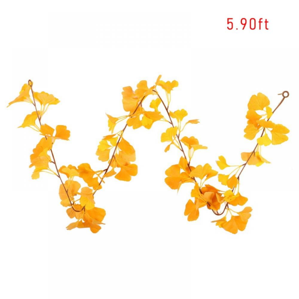 [BRAND CLEARANCE!] Monfince 1.8M Artificial Garland Leaf Plants Leaves Fake Rattan Artificial Wreath For Wall Hanging Wedding Birthday Party Decor