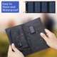 thumbnail image 3 of Cargador de panel solar plegable, batería portátil para teléfono móvil, banco de energía impermeable para exteriores, accesorios para acampar, 3 of 6