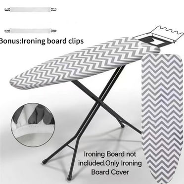 Silicone Ironing Board Cover Only , Heavy Duty Scorch and Stain Resistant Iron Pad, Thick Padding, Large and Standard Boards, Elastic Edge,54" x 14"(Ironing Board not included)