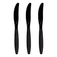 thumbnail image 2 of Smarty 7.25" Black Plastic Disposable Dinner Knives 1000ct, 2 of 7