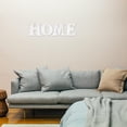 thumbnail image 4 of WEUVEB 4Pcs DIY Wood Pieces White Wooden Home Letters for Home Crafting Decoration, 4 of 7