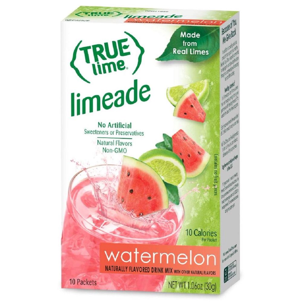 NEW FLAVOR True Lime WATERMELON AQUA FRESCA (Pack of 4) 10ct each