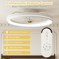 thumbnail image 4 of Gymax 3000-6500K Dimmable Modern Flush Mount LED Fan Light w/ 3 Color Temperature, 4 of 10