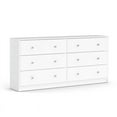 thumbnail image 5 of Home Square Wood 4 Piece Bedroom Set with Chest Nightstand & 2 Dressers in White, 5 of 40