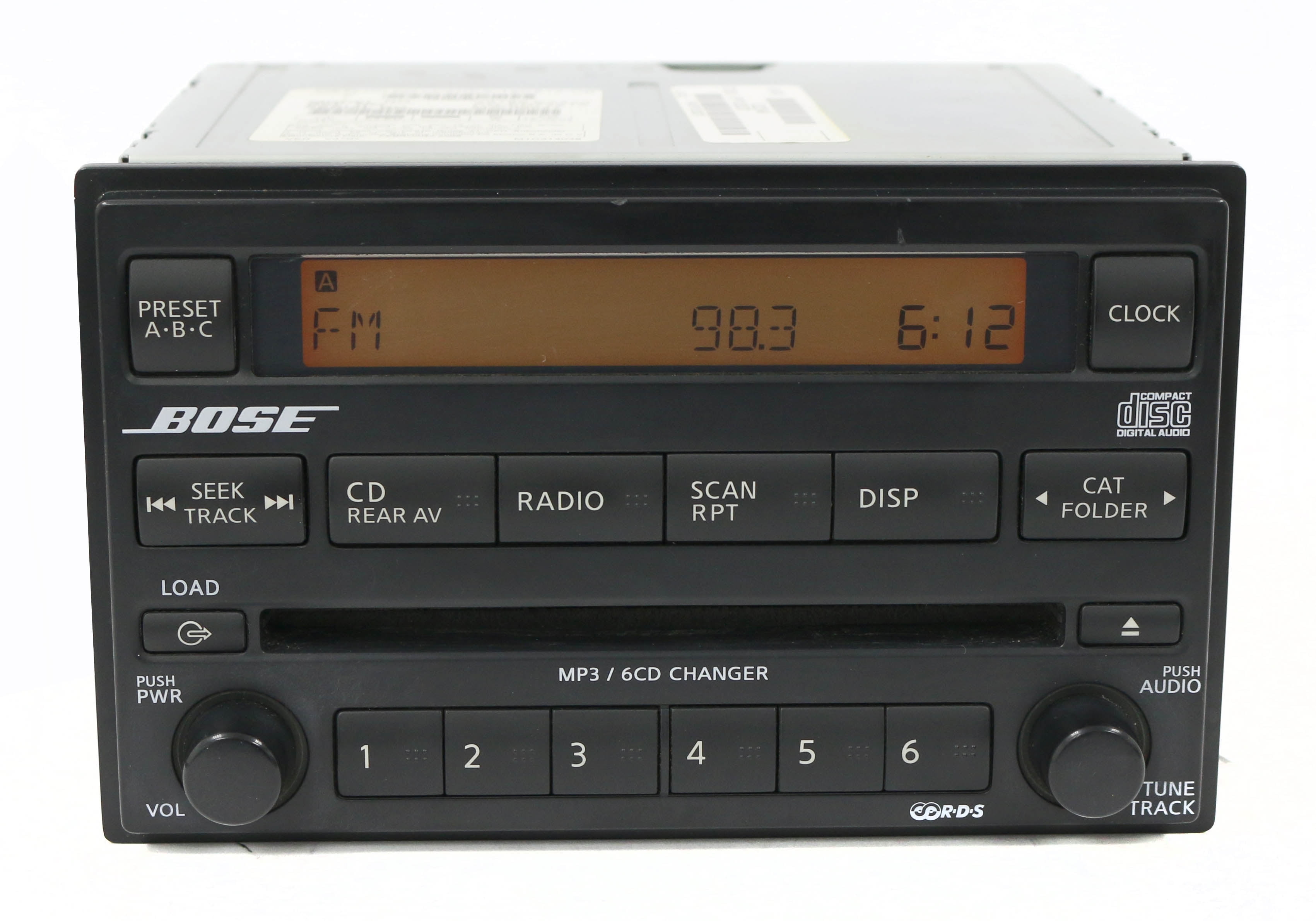 Restored Nissan Pathfinder 2005-2007 AM FM OEM Radio 6 Disc CD Player 28185EA420 (Refurbished)